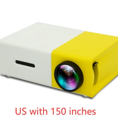 Projecteur portable 3D HD à domicile avec haut-parleur HDMI et port USB, mini projecteur YG300