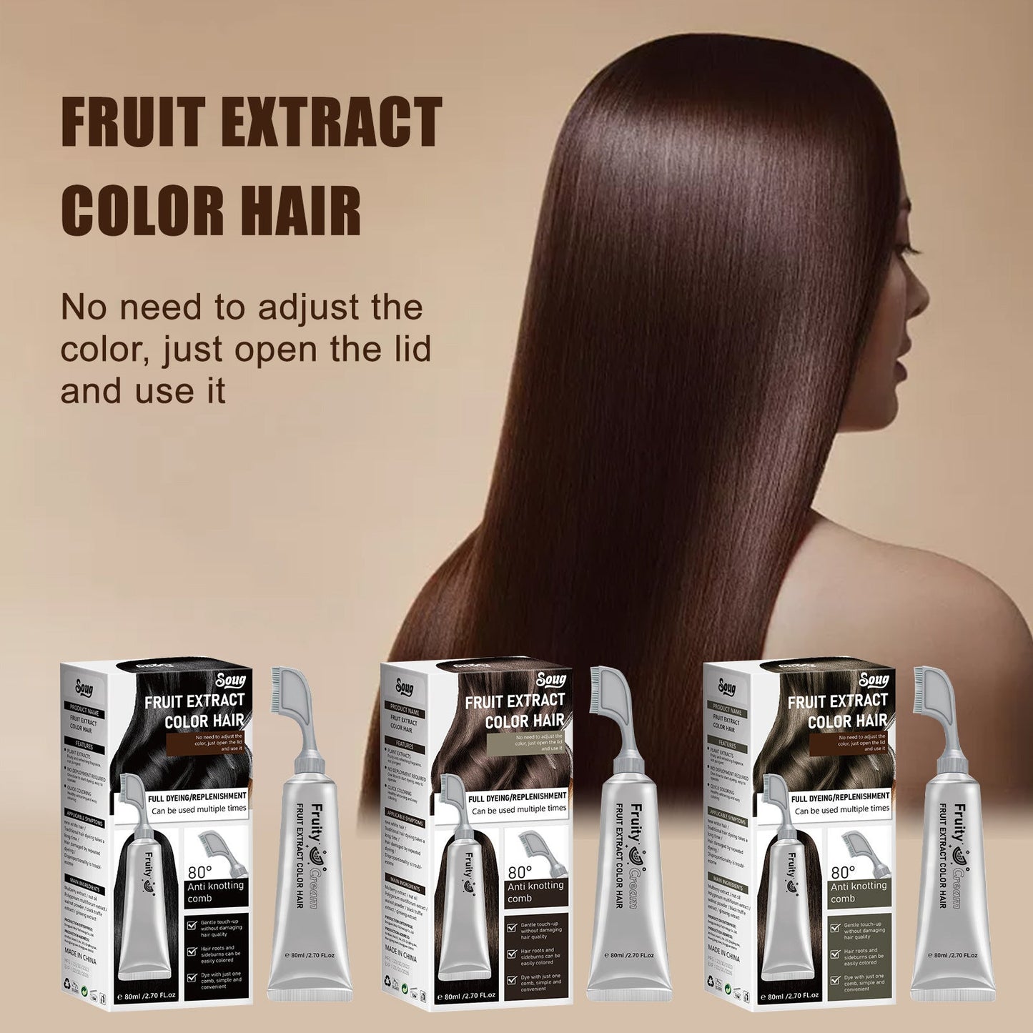 Fruits Et Légumes Colorant Cheveux Plantes Sans Stimulation - Ivory Deals Market