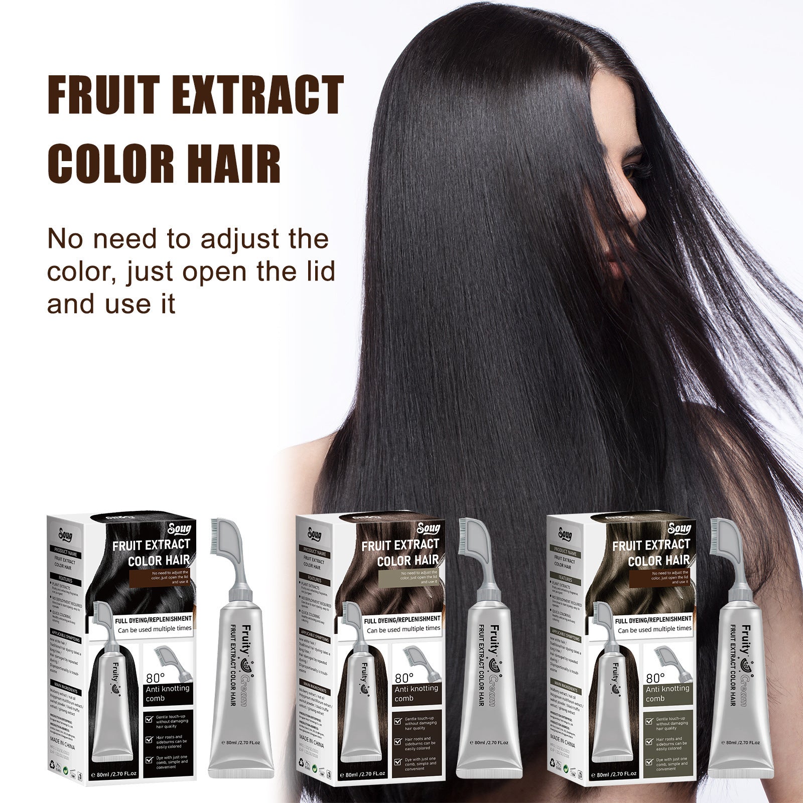 Fruits Et Légumes Colorant Cheveux Plantes Sans Stimulation - Ivory Deals Market