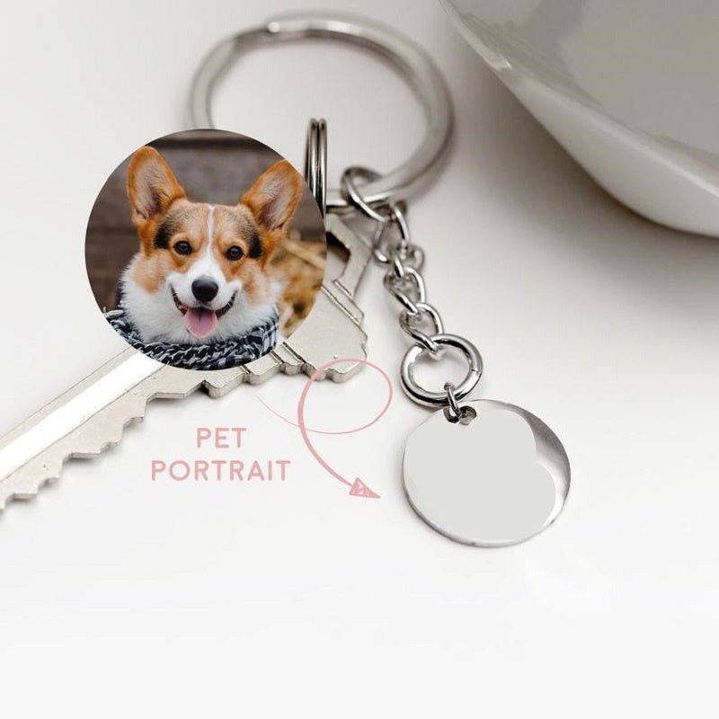 Graver personnalisé Pet Nom Photo Collier - Ivory Deals Market