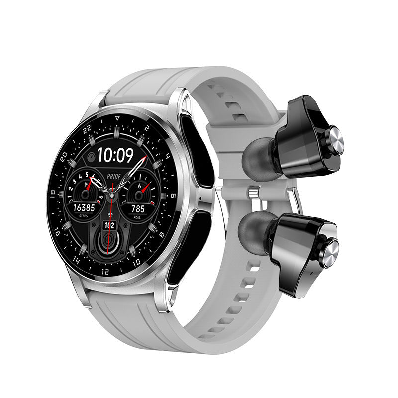 GT66 Montre intelligente TWS 2 - en - 1 avec appel vocal Bluetooth HD - Ivory Deals Market