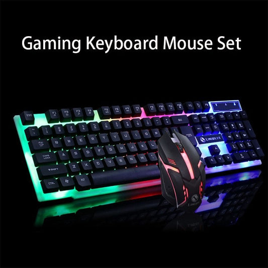 GTX300 Gaming CF LOL Gaming Clavier Souris Glowing Set - Ivory Deals Market