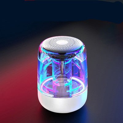 Haut - parleurs portables Bluetooth, enceinte sans fil Bluetooth avec des basses puissantes et une lumière LED à couleur variable - Ivory Deals Market