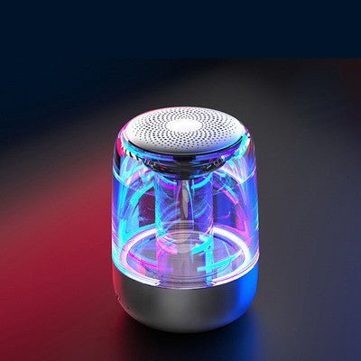 Haut - parleurs portables Bluetooth, enceinte sans fil Bluetooth avec des basses puissantes et une lumière LED à couleur variable - Ivory Deals Market