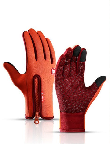 Hiver Gants Écran Tactile Équitation Moto Coulissante Étanche Gants De Sport Avec Polaire - Ivory Deals Market