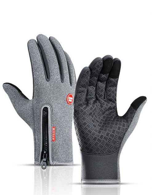 Hiver Gants Écran Tactile Équitation Moto Coulissante Étanche Gants De Sport Avec Polaire - Ivory Deals Market