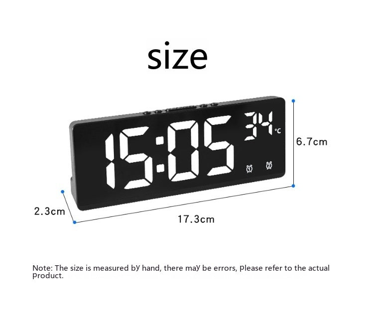 Horloge électronique multifonctionnelle créative, horloge simple à grand écran, alarme multigroupe - Ivory Deals Market