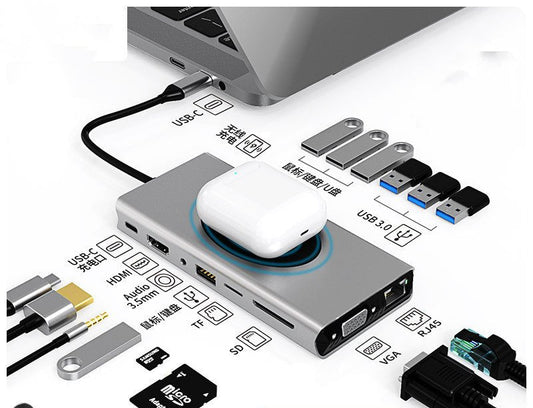 Hub Multi - function Hub HDMI Docking Station Notebook Converter - Ivory Deals Market