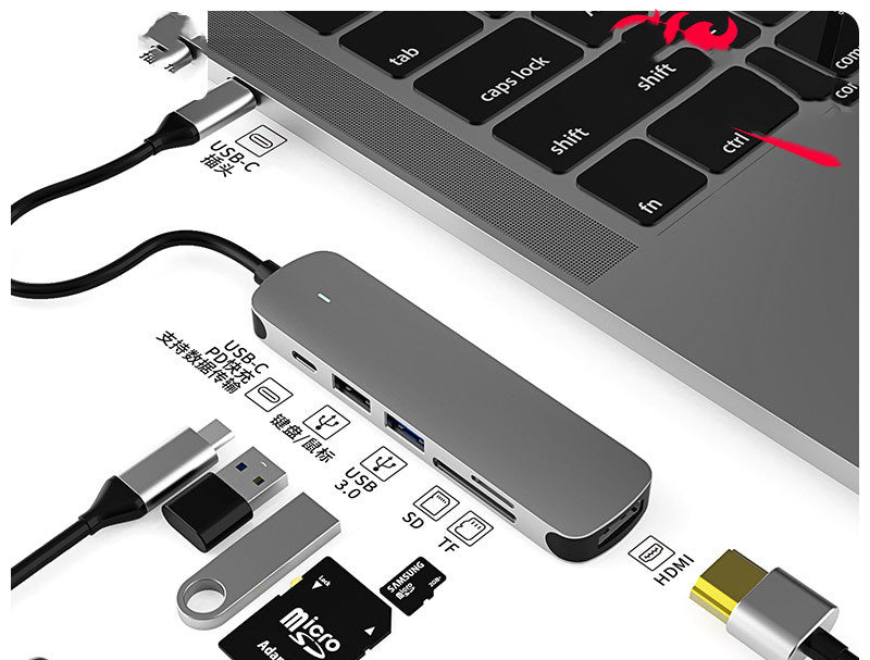 Hub Multi - function Hub HDMI Docking Station Notebook Converter - Ivory Deals Market