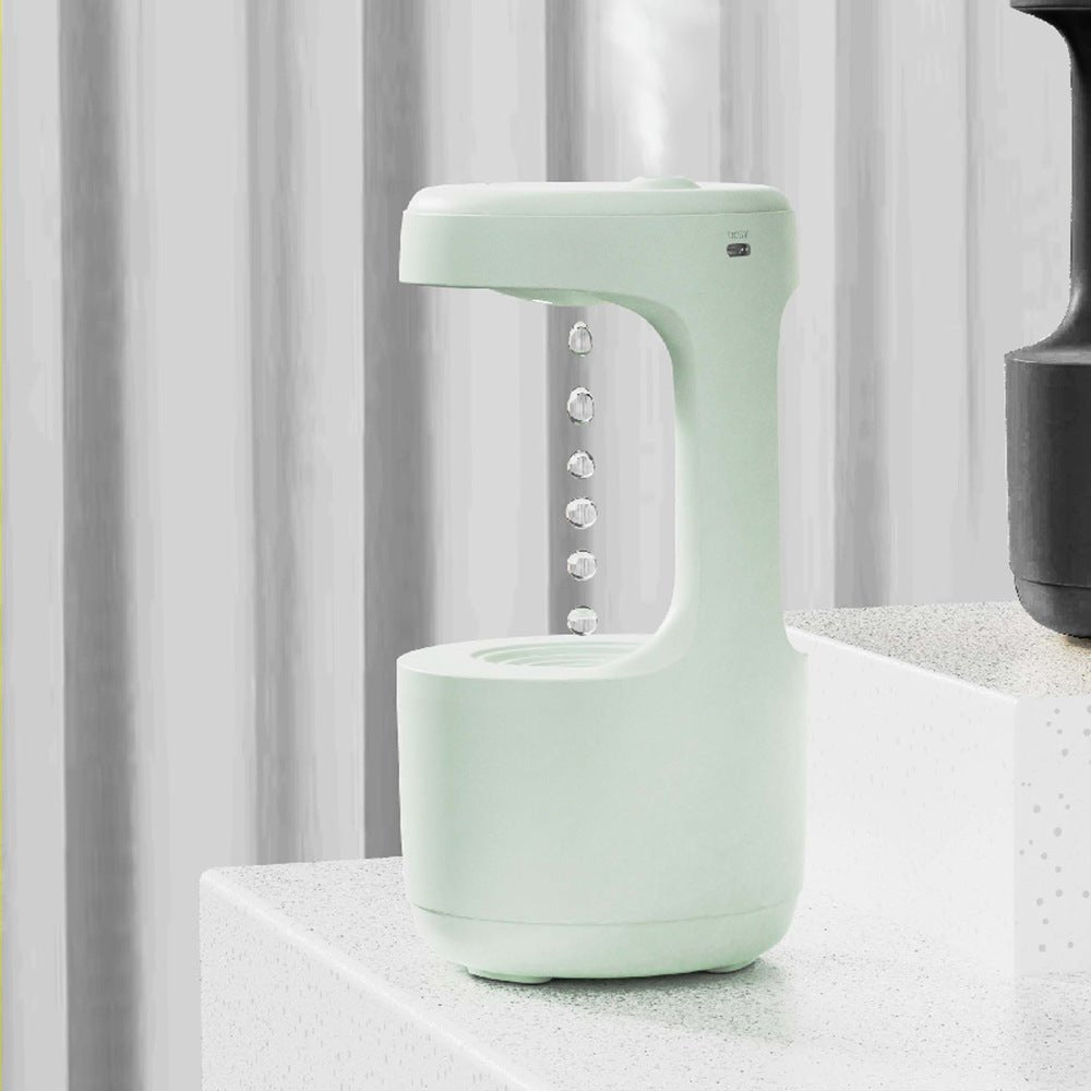 Humidificateur anti - gravité pour chambre avec horloge, diffuseur d'arôme à goutte d'eau en retour, grande capacité, silencieux pour bureau et maison - Ivory Deals Market