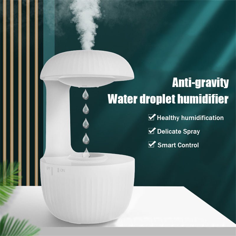 Humidificateur antigravité silencieux, humidificateur à contre - courant avec gouttes d'eau lévitant, créateur de brume rafraîchissante, soulageant la fatigue. - Ivory Deals Market