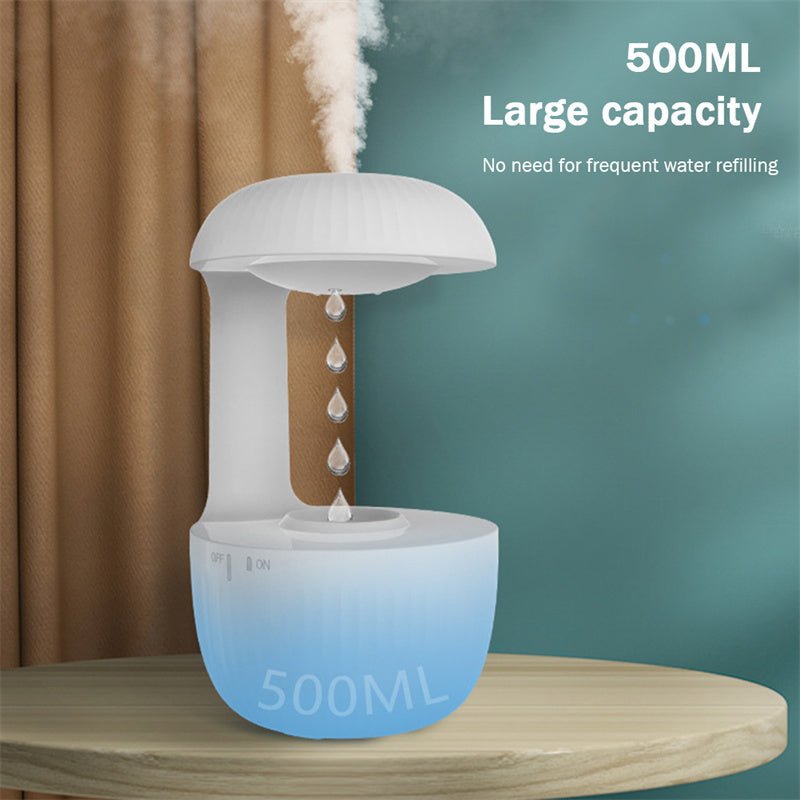 Humidificateur antigravité silencieux, humidificateur à contre - courant avec gouttes d'eau lévitant, créateur de brume rafraîchissante, soulageant la fatigue. - Ivory Deals Market