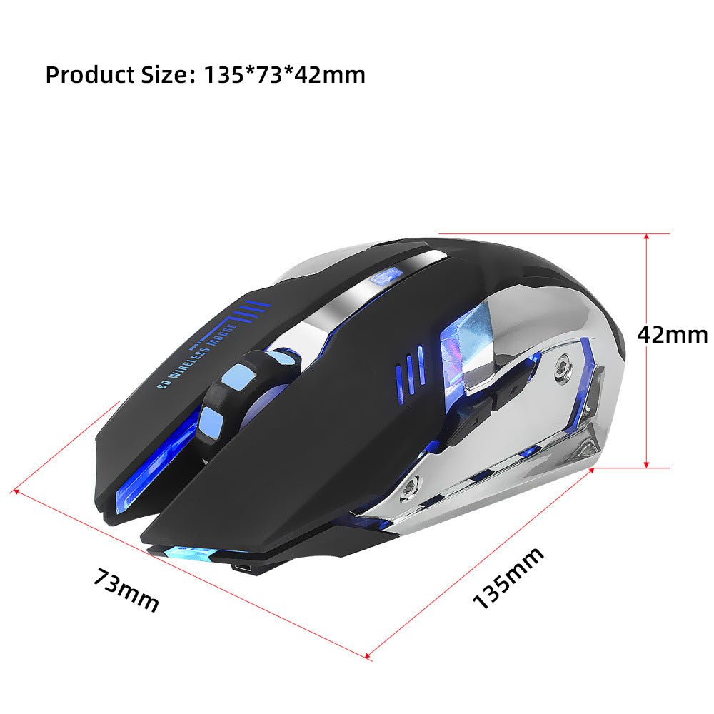 HXSJ nouveau sans fil souris 2.4GPI souris de jeu lumineux souris - Ivory Deals Market