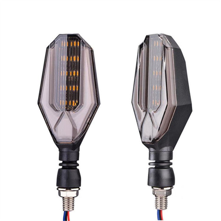 Indicateur de direction modifié à deux couleurs avec guide lumineux à 30 LED pour moto - Ivory Deals Market