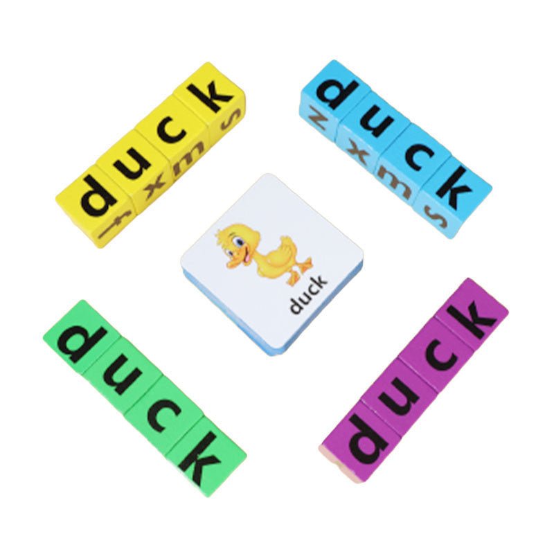 Jeu de construction de blocs de lettres de l'alphabet pour enfants - Ivory Deals Market