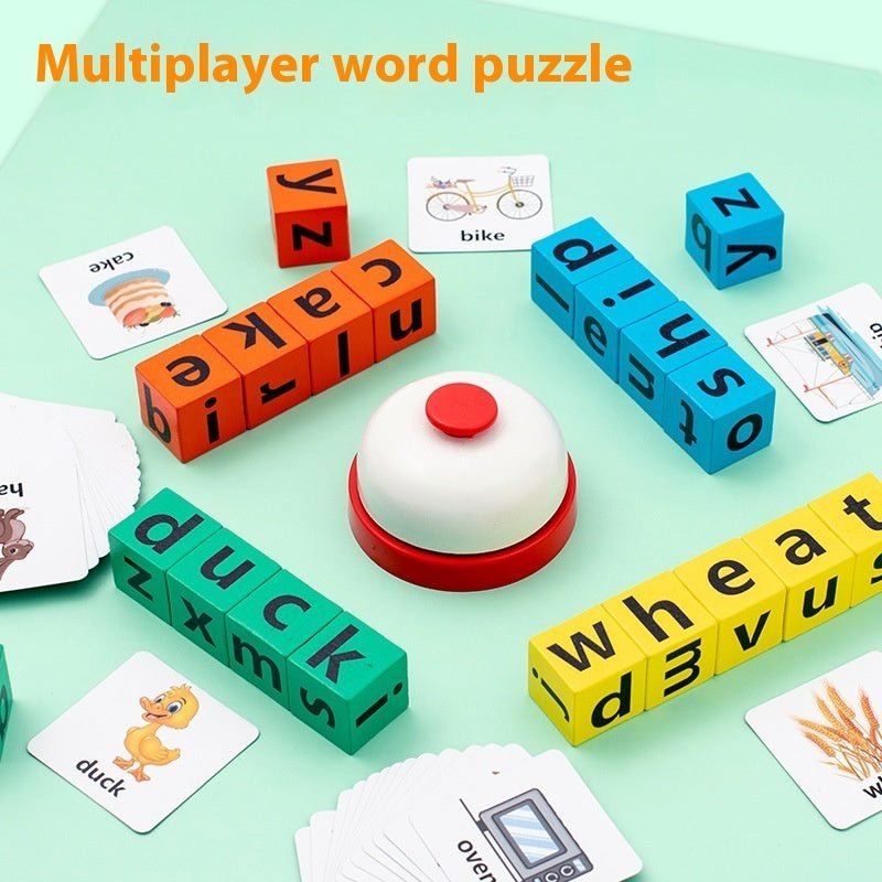 Jeu de construction de blocs de lettres de l'alphabet pour enfants - Ivory Deals Market