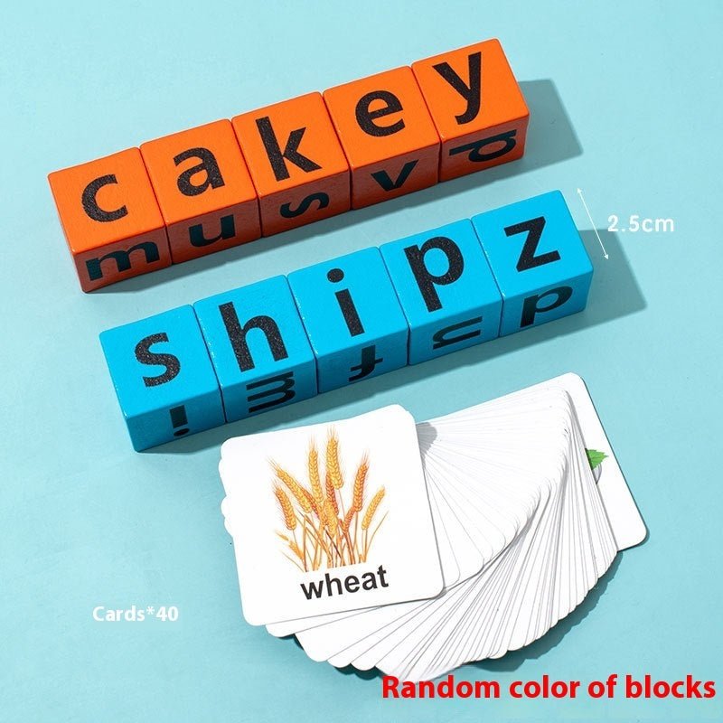 Jeu de construction de blocs de lettres de l'alphabet pour enfants - Ivory Deals Market