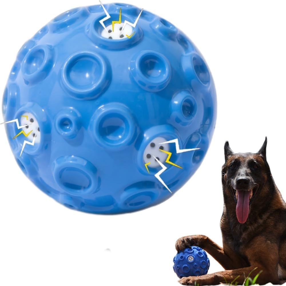 Jouet à balles pour chien, jouet interactif à mâcher pour mâcher aggressif avec bruit magique grinçant et durable en caoutchouc élastique pour animaux de compagnie jouets à mâcher pour petits moyens grands chiens soulagent l'anxiété jouet - Ivory Deals Market