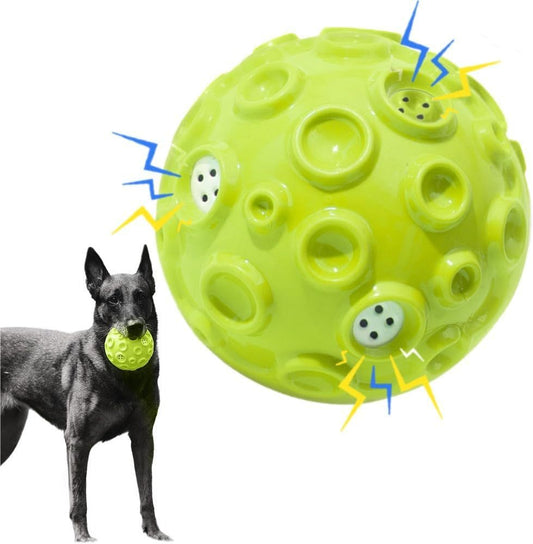 Jouet à balles pour chien, jouet interactif à mâcher pour mâcher aggressif avec bruit magique grinçant et durable en caoutchouc élastique pour animaux de compagnie jouets à mâcher pour petits moyens grands chiens soulagent l'anxiété jouet - Ivory Deals Market