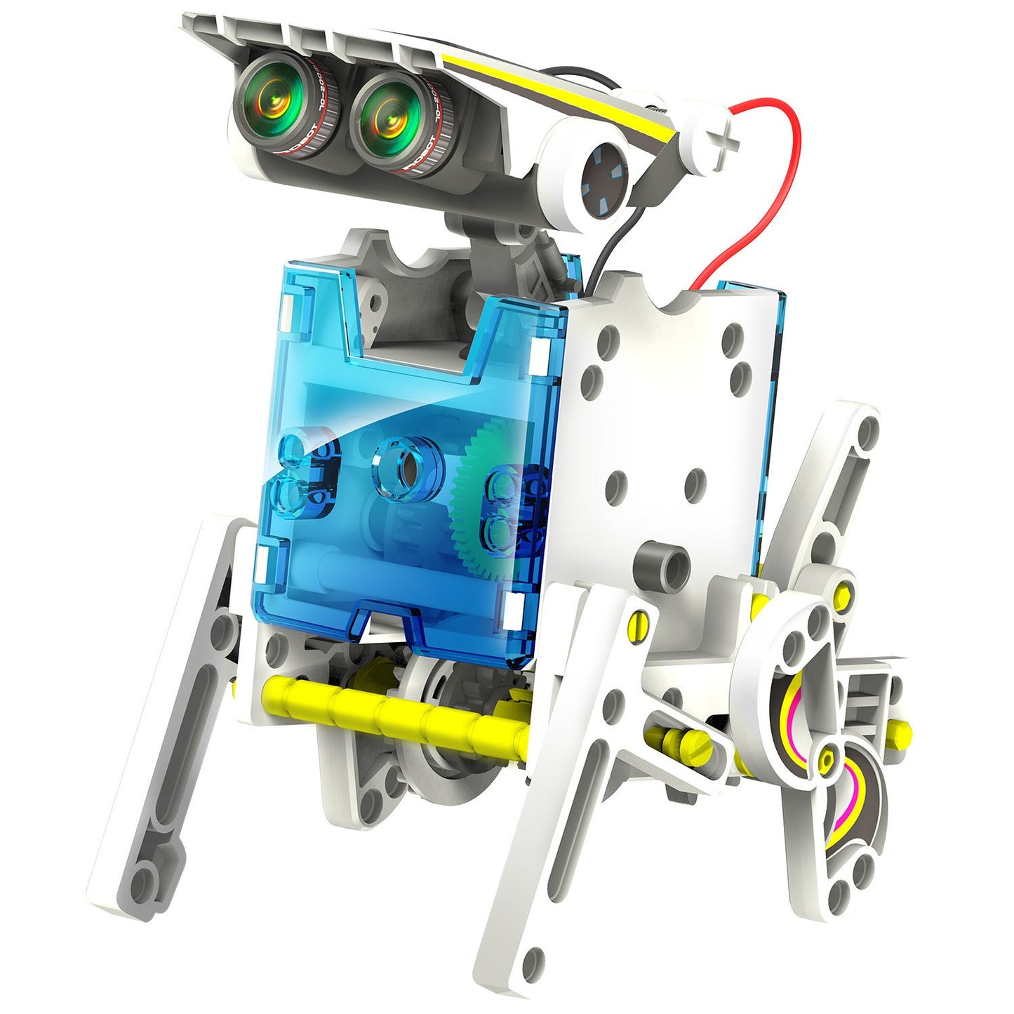 Jouet de puzzle robot déformable à énergie solaire assemblé pour les enfants - Ivory Deals Market