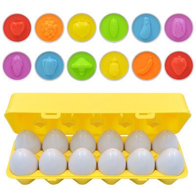 Jouet éducatif pour bébé, jeu d'œuf intelligent, jeux de tri de formes, jouets Montessori en forme d'œufs pour enfants - Ivory Deals Market