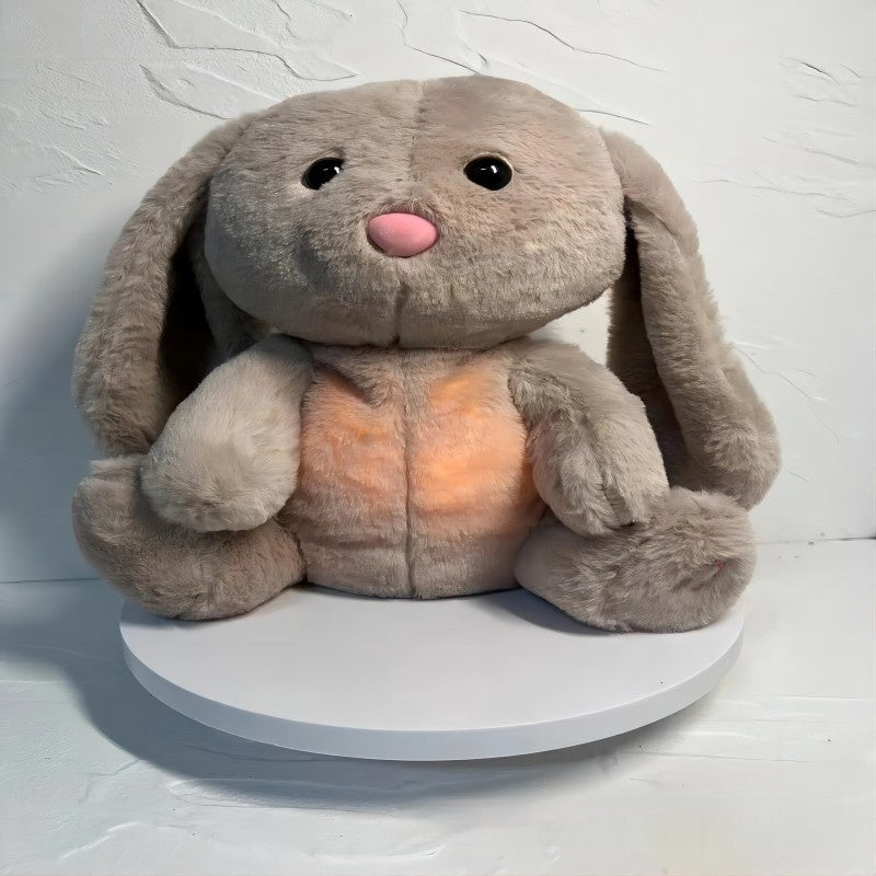 Jouet en peluche apaisant pour bébé avec un lapin respirant pour apaiser l'anxiété du nouveau - né - Ivory Deals Market