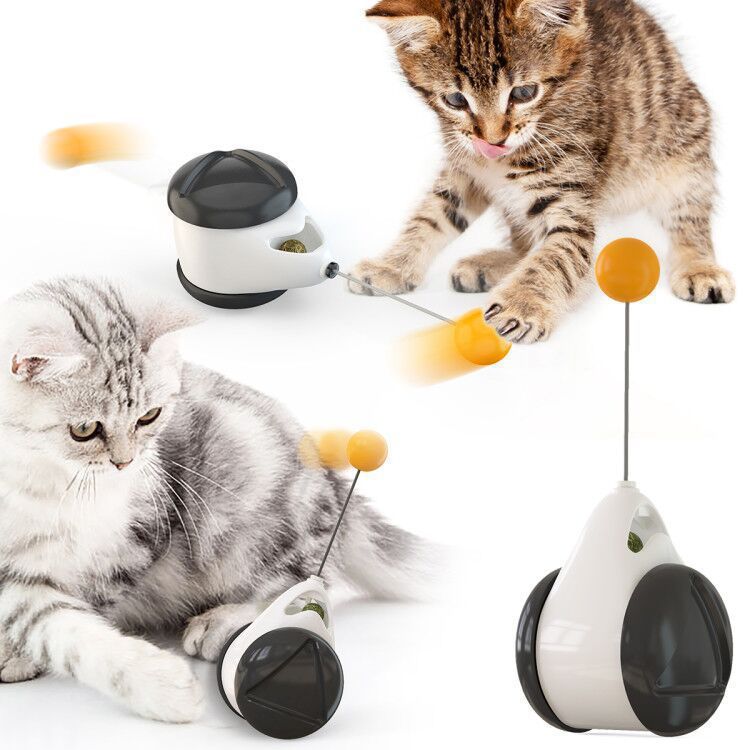 Jouet pour chat interactif à mouvement de levage automatique électrique, balle de teaser intelligente pour chat, fourniture pour animaux de compagnie. - Ivory Deals Market