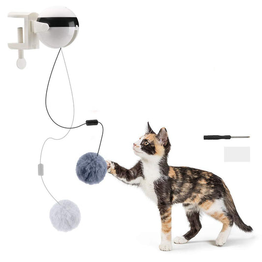 Jouet pour chat interactif à mouvement de levage automatique électrique, balle de teaser intelligente pour chat, fourniture pour animaux de compagnie. - Ivory Deals Market