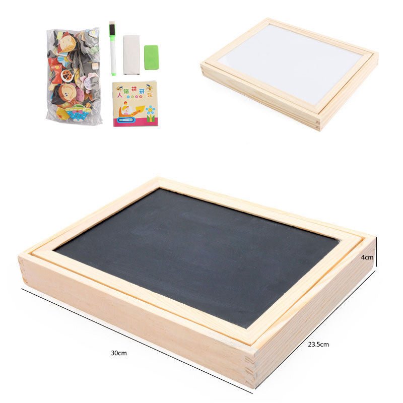 Jouets éducatifs en bois, puzzles magnétiques multifonctionnels pour enfants, planche à dessin, cadeau pour enfants - Ivory Deals Market