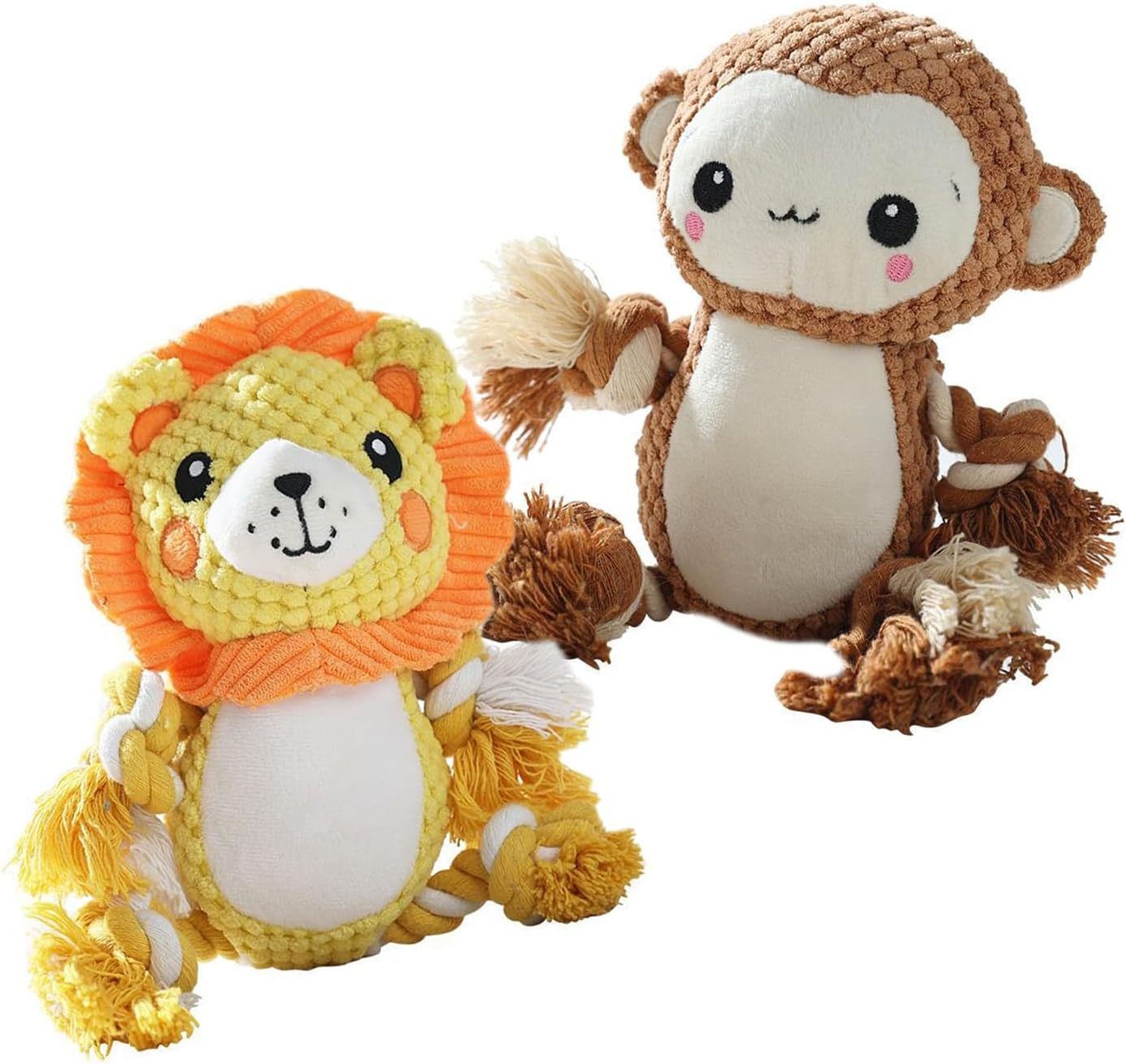 Jouets en peluche pour chiens jouets en peluche assortiment de valeur chiot jouet grinçant jouet grinçant pour chiens moyens grands - Ivory Deals Market