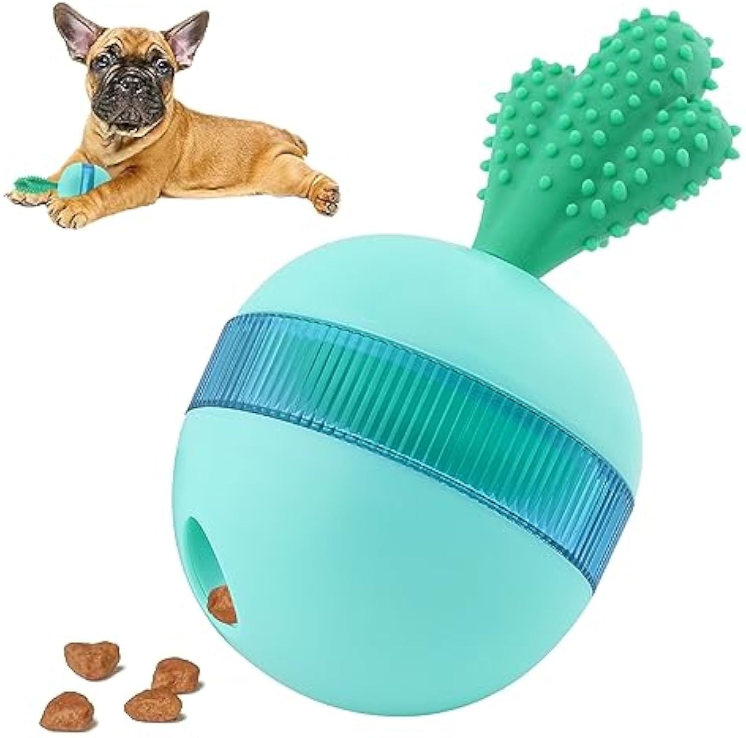 Jouets interactifs de distribution de friandises pour chiens, jouets de puzzle interactifs pour chiens boules de puzzle pour chiens moyens grands jouets friandises chien puzzle jouets jouets durables en caoutchouc chien à mâcher - Ivory Deals Market