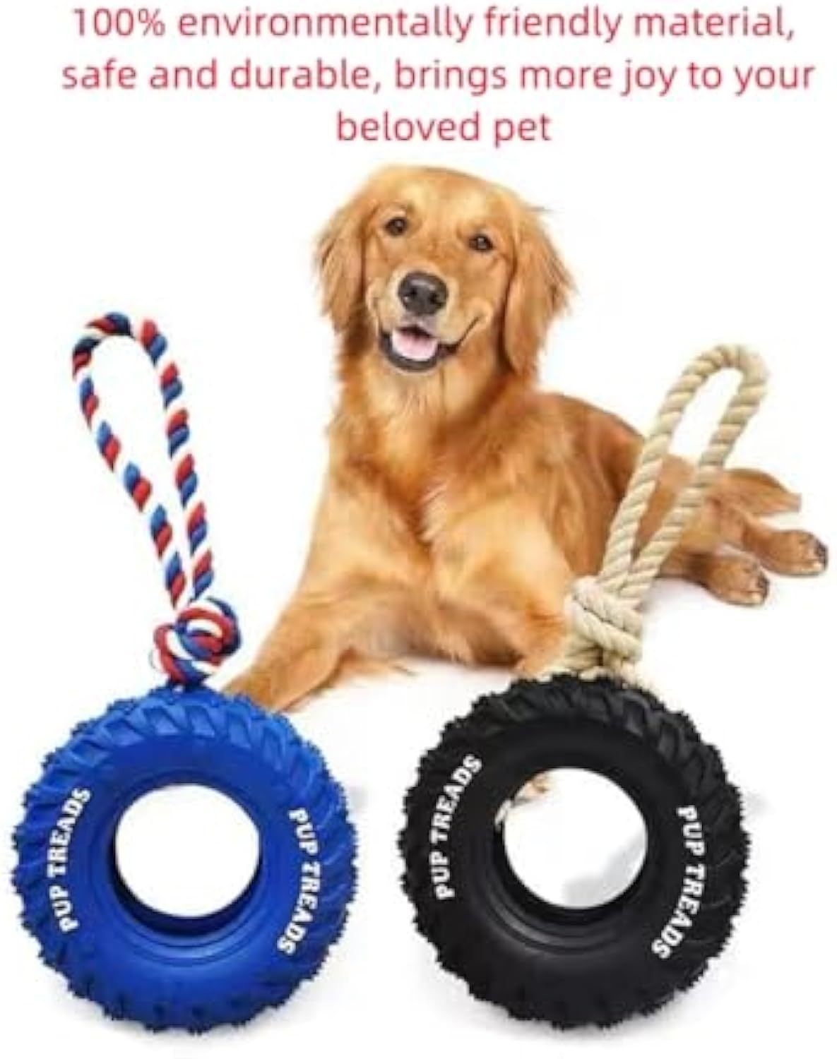 Jouets pour chiens durables, jouets agressifs pour chiens, jouets interactifs pour grands chiens, jouets à mâcher, jouets de dentition, distributeur de friandises, jouets pour chiens - Ivory Deals Market