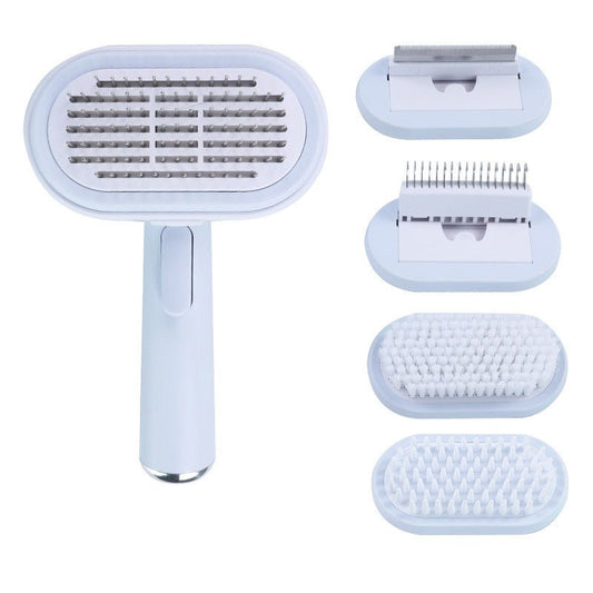 Kit de fournitures de toilettage pour animaux de compagnie, brosse pour chien chat, 5 en 1, brosse scintillante pour obtenir un râteau de sous - manteau, pinceaux pour chats d'intérieur, ensemble multifonctions - Ivory Deals Market