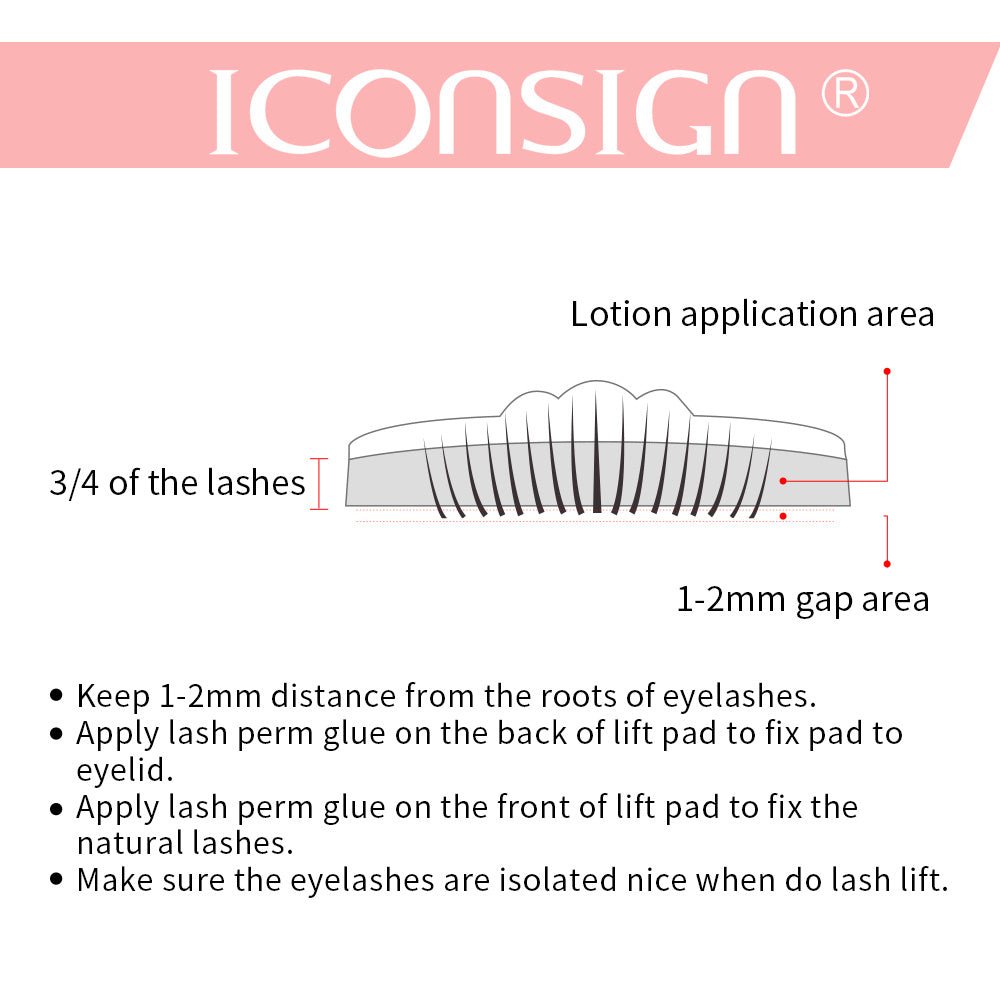 Kit de Lash Lift ICONSIGN - Outils de maquillage pour les yeux, pour lifter et recourber les cils - Ivory Deals Market