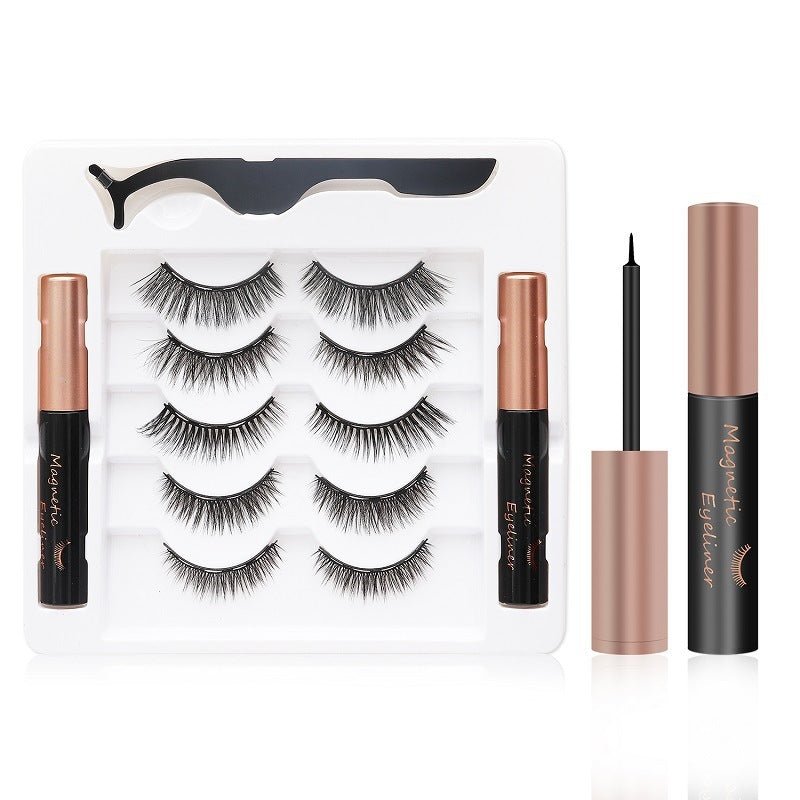 Kit magnétique de cils imperméables sans colle avec eyeliner magnétique. - Ivory Deals Market