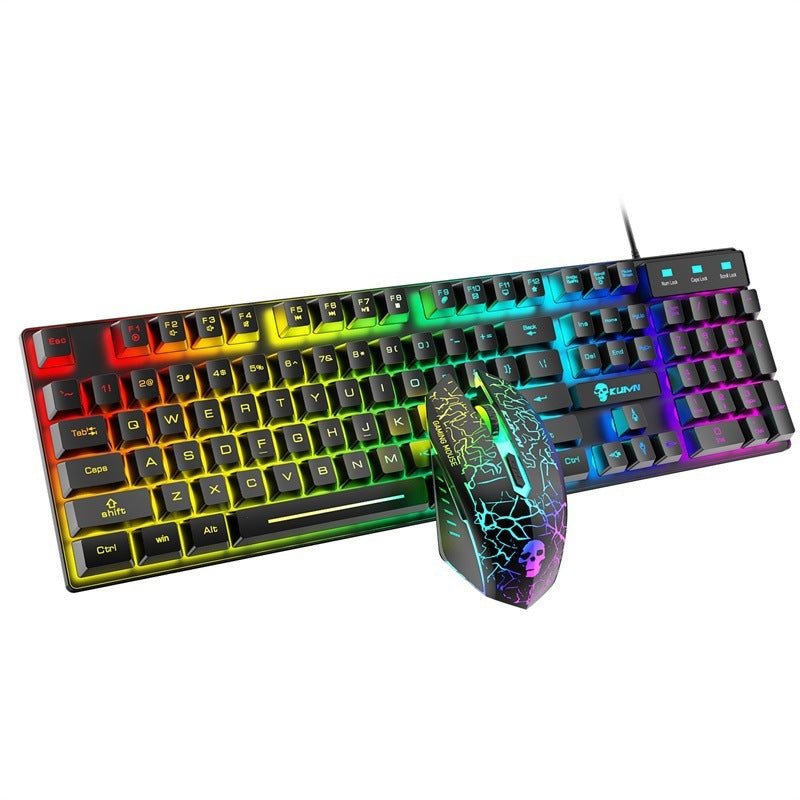 Kuiying T6RGB Lumineux Clavier Et Souris Ensemble - Ivory Deals Market