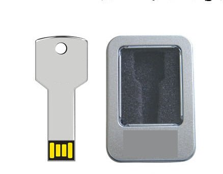 La fourniture de tin métal clés U disque laser logo personnalisé cadeau clé USB flash mémoire banque - Ivory Deals Market