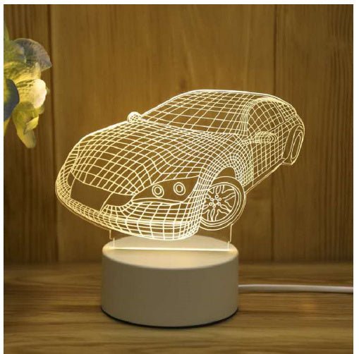 Lampe 3D en acrylique, lumières LED USB, enseigne néon, décoration de Noël pour la maison, cadeaux de la Saint - Valentin. - Ivory Deals Market