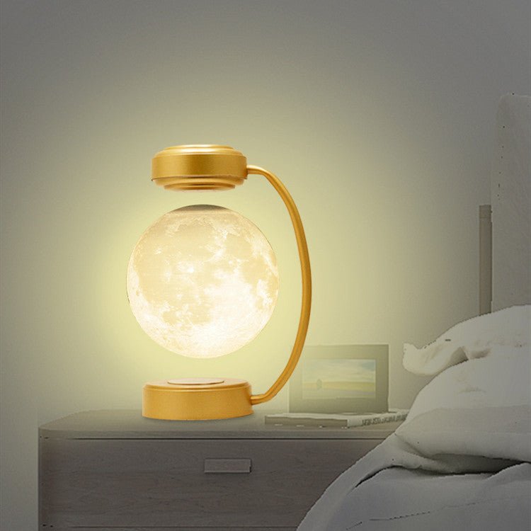 Lampe de lune LED 3D sans fil, lévitant magnétiquement, en rotation, pour l'école, le bureau, la librairie et la décoration à la maison - Ivory Deals Market