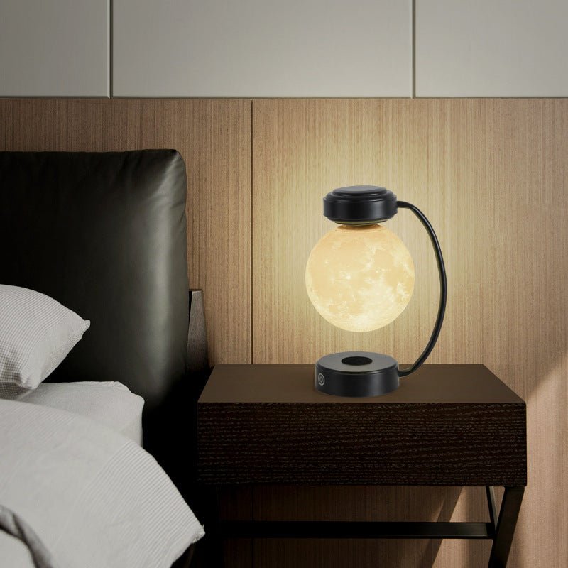 Lampe de lune LED 3D sans fil, lévitant magnétiquement, en rotation, pour l'école, le bureau, la librairie et la décoration à la maison - Ivory Deals Market