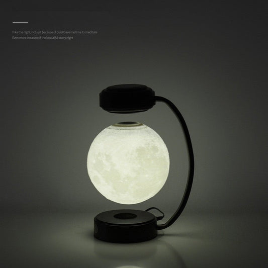 Lampe de lune LED 3D sans fil, lévitant magnétiquement, en rotation, pour l'école, le bureau, la librairie et la décoration à la maison - Ivory Deals Market