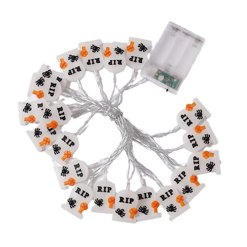 Lampe de modélisation de citrouille et de chauve - souris en PVC, chaîne d'éclairage d'halloween en matériau souple - Ivory Deals Market