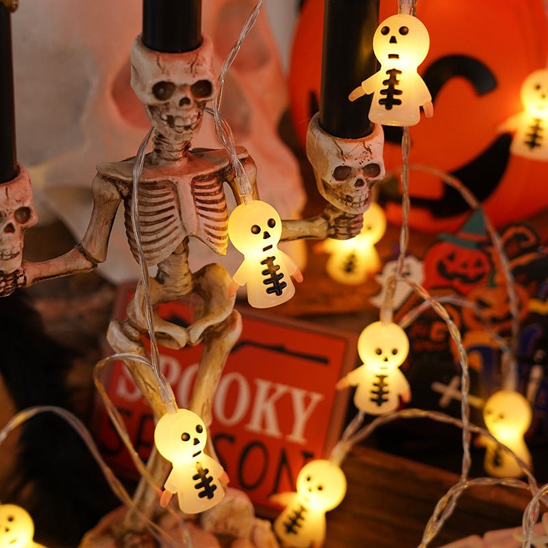 Lampe de modélisation de citrouille et de chauve - souris en PVC, chaîne d'éclairage d'halloween en matériau souple - Ivory Deals Market