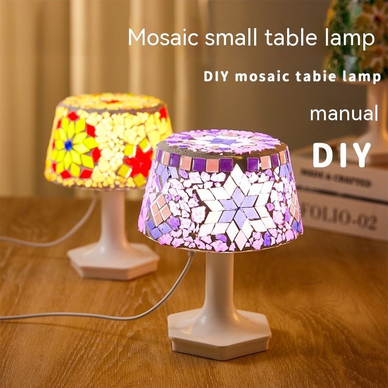 Lampe de table mosaïque pour enfants bricolage fait à la main - Ivory Deals Market