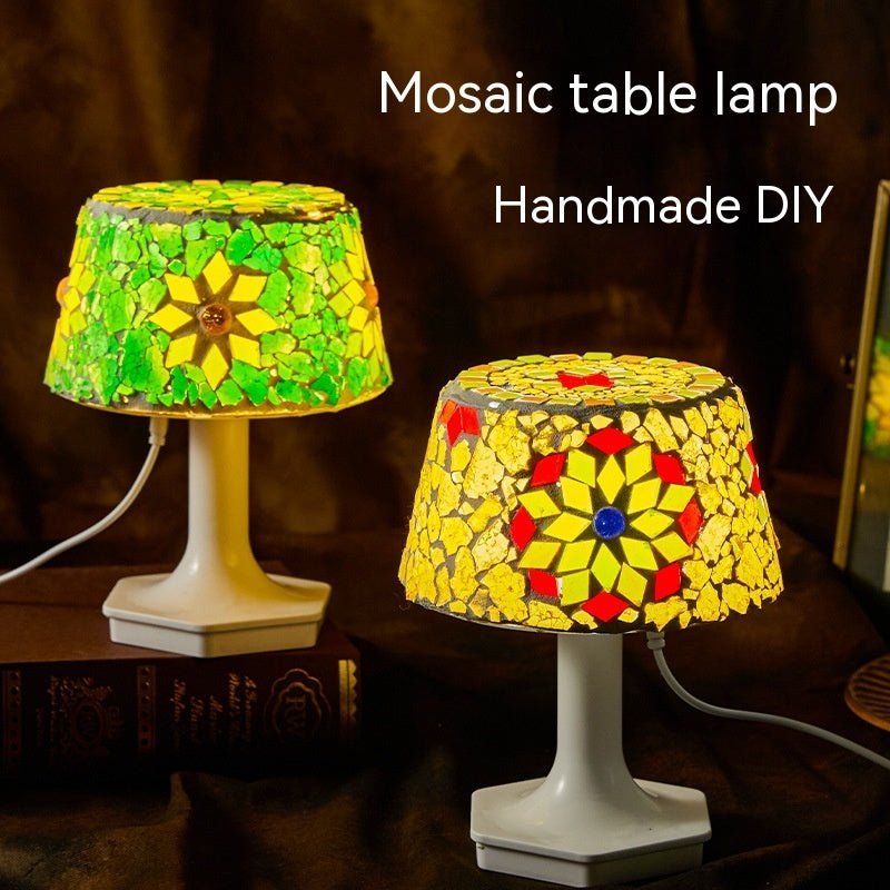 Lampe de table mosaïque pour enfants bricolage fait à la main - Ivory Deals Market