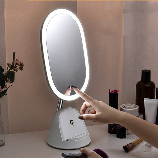 Lampe de table multifonctionnelle avec miroir pour maquillage et style décontracté. - Ivory Deals Market