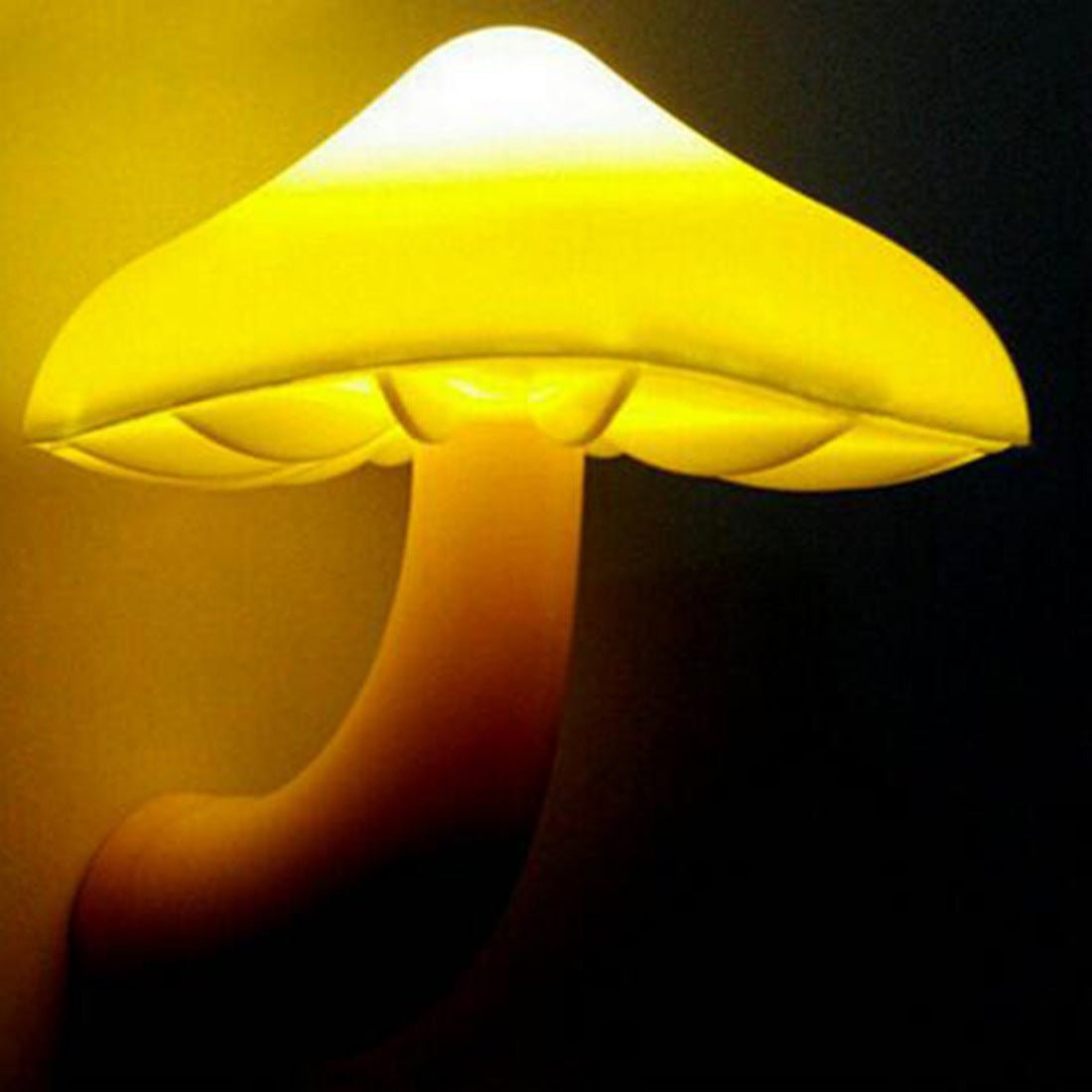 LED Lumière de Nuit Champignon Prise Murale Lampe UE US Plug Blanc Chaud Capteur Chambre Lumière Décoration de La Maison - Ivory Deals Market