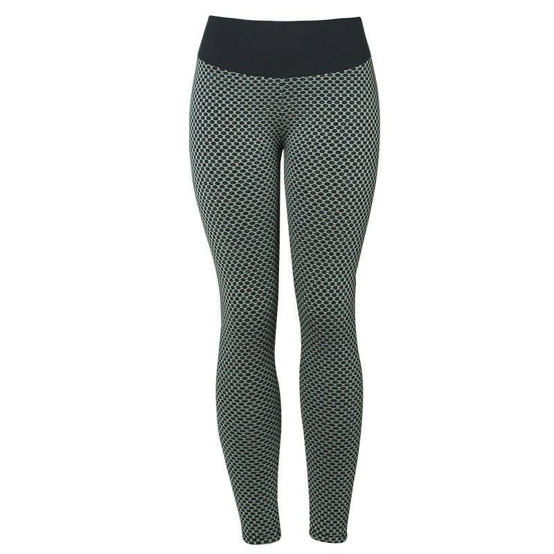 Leggings à carreaux, pantalons de yoga pour femmes, taille haute sans couture, respirants pour la salle de sport. - Ivory Deals Market