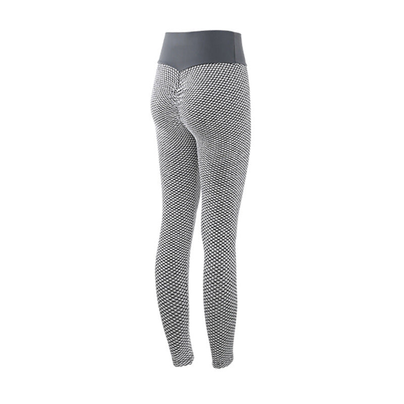 Leggings à carreaux, pantalons de yoga pour femmes, taille haute sans couture, respirants pour la salle de sport. - Ivory Deals Market