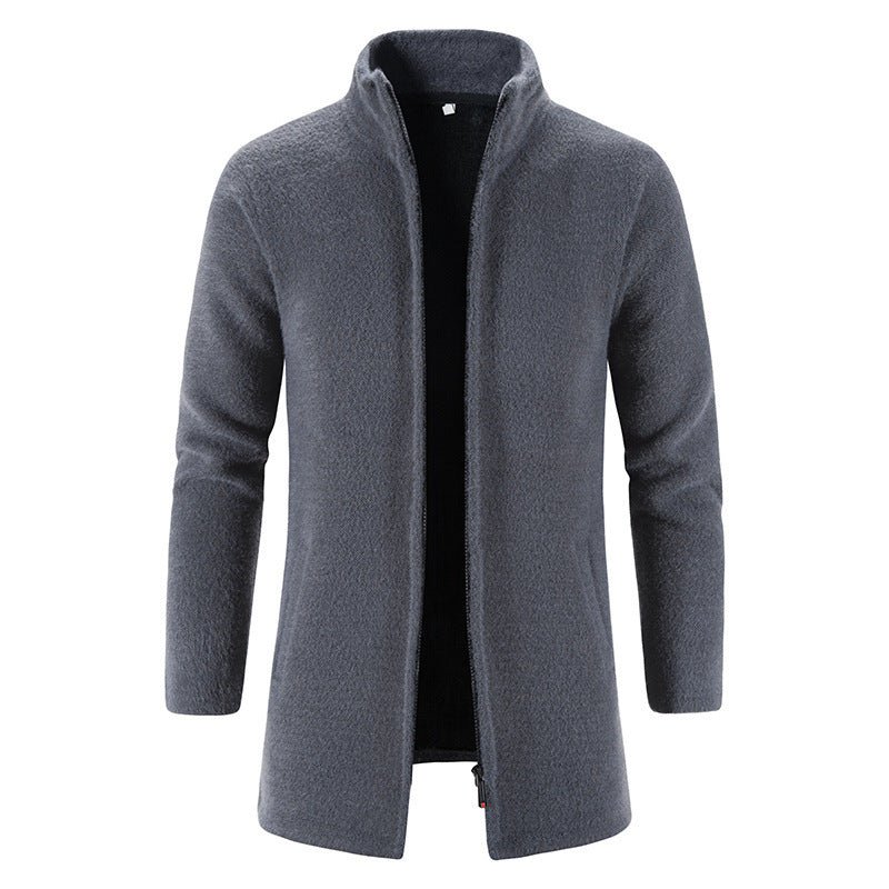 Manteau en laine matelassé doublé de polaire pour homme avec col montant pour se tenir au chaud - Ivory Deals Market